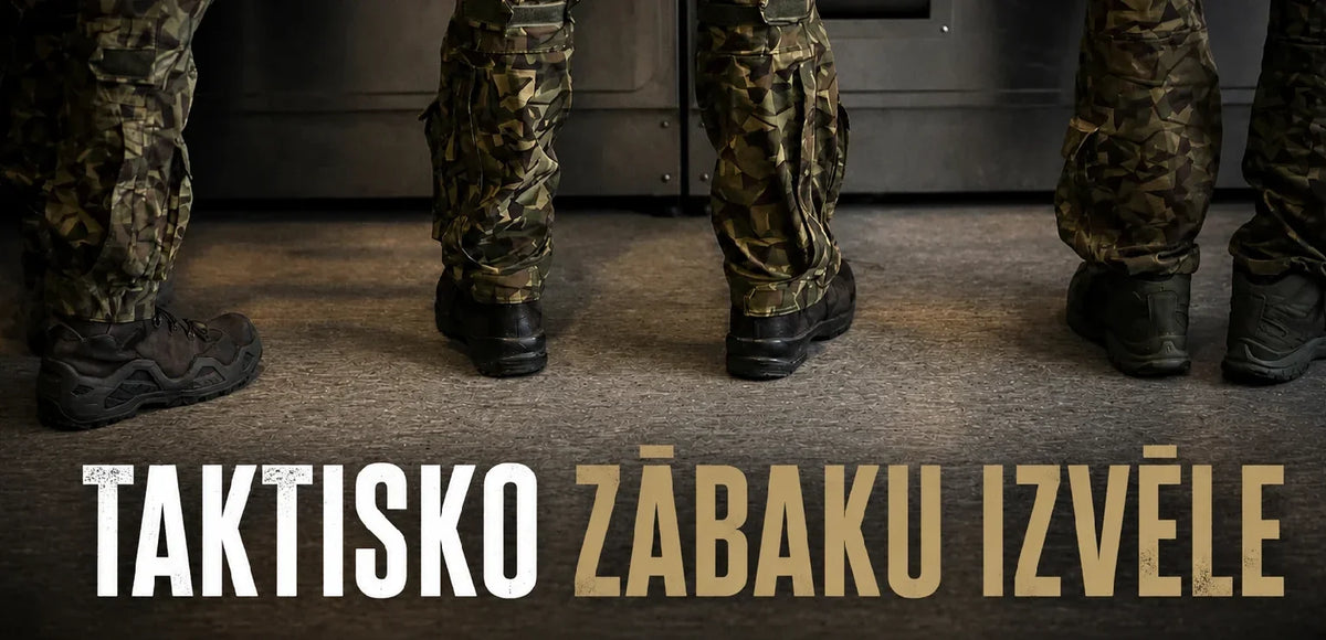 Taktisko zābaku pēdas nospiedums militārā apmācību apvidū