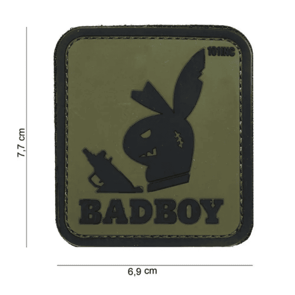 Uzšuve 3D PVC Badboy green