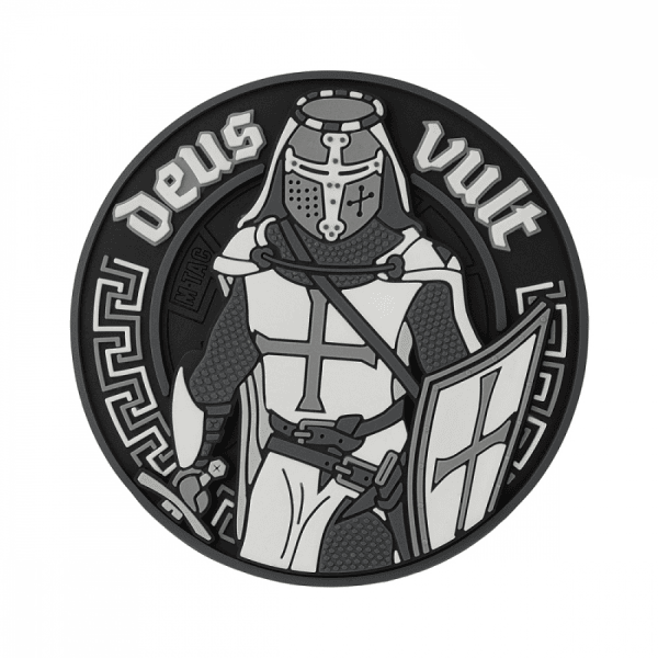 Uzšuve M-Tac patch Deus Vult 3D PVC Black