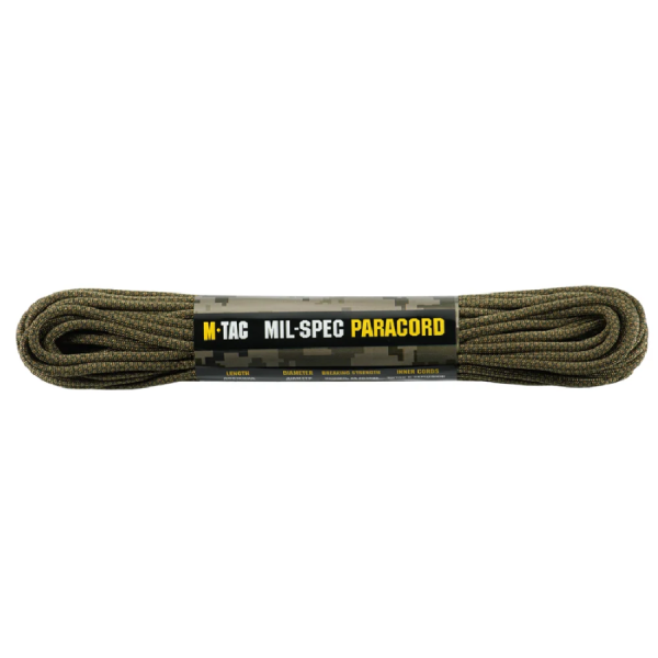 Paracord 550 Mil-Spec Coyote/Ranger Green Diamond — Virves, karabīnes & stiprinājumi