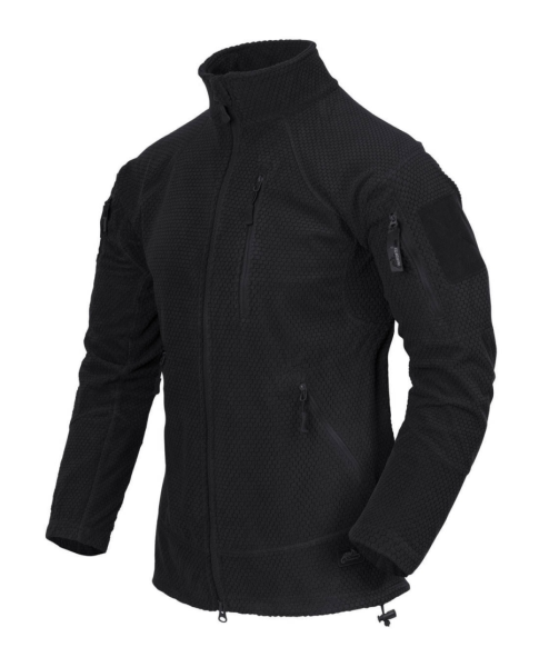 Jaka ALPHA TACTICAL Jacket Grid Fleece Black