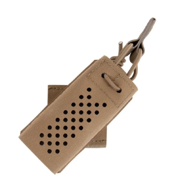 Aptversoma WAS Laser Cut Aero Lite Single Bungee 9mm 45 Degree Angled Mag Pouch Coyote