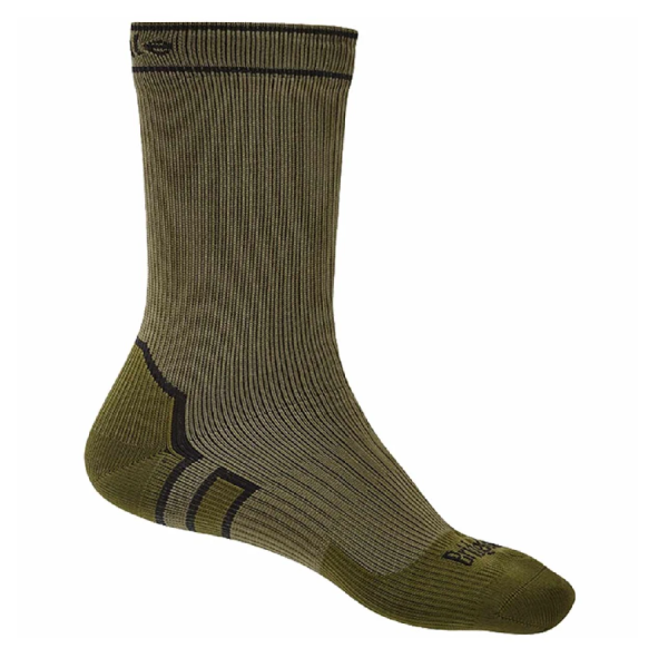 Bridgedale StormSock Midweight Boot zeķes Dark Khaki