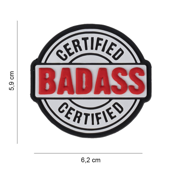Uzšuve 3D PVC Patch Certified BadAss