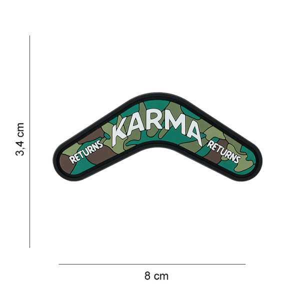 Uzšuve 3D PVC PatchKarma returns #4106