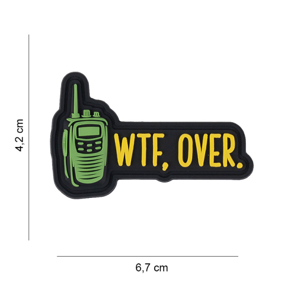 Uzšuve 3D PVC Patch WTF, over. #3067