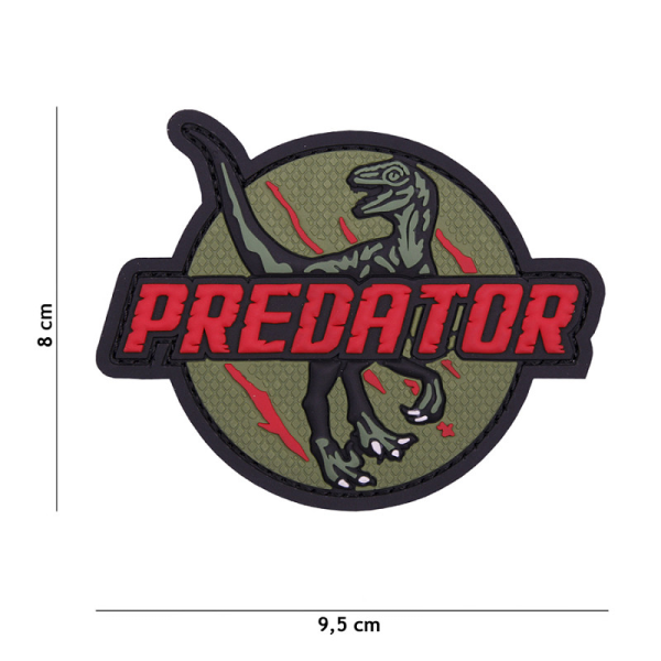 Uzšuve 3D PVC Patch Predator red #1099