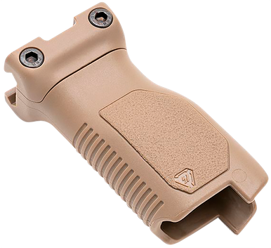 Strike Industries Angled Vertical Grip Long Picatinny – FDE – galvenais skats