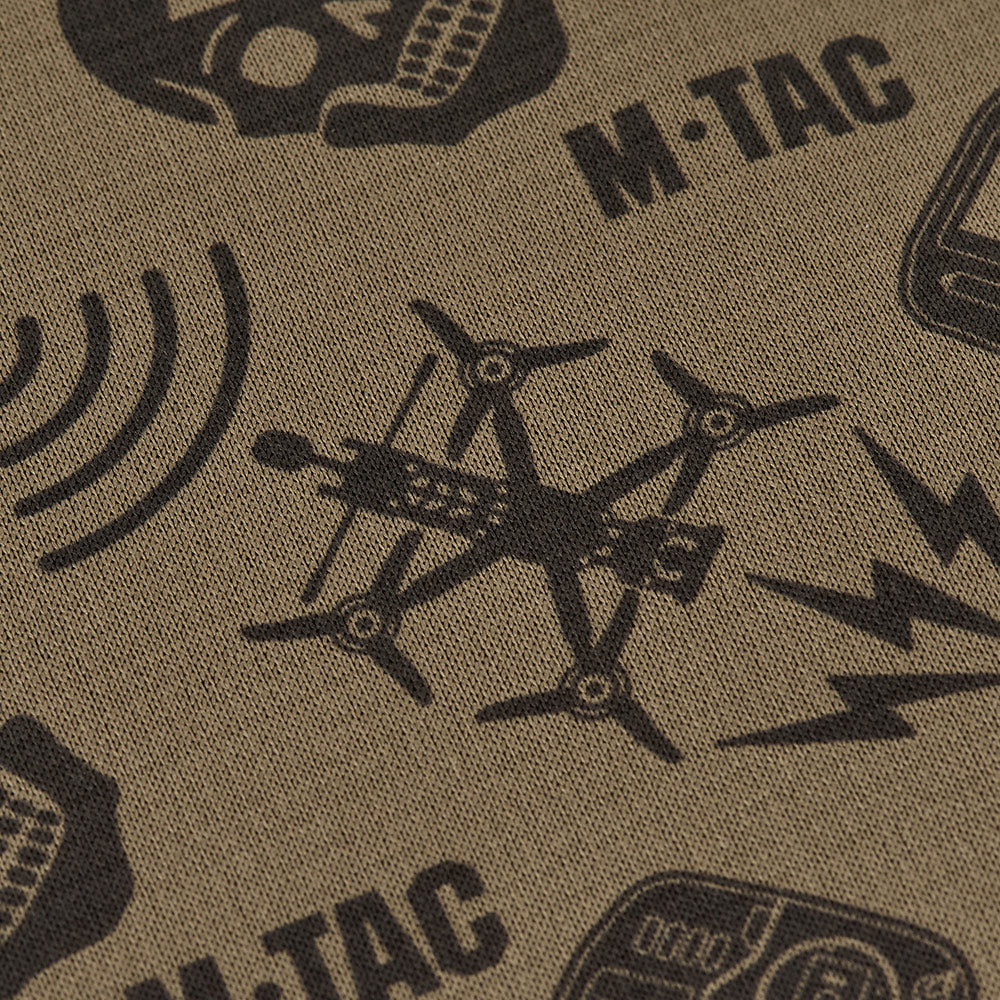 M-Tac Drone Pattern mikroflīsa tuneļšalle – Coyote – lietojuma skats