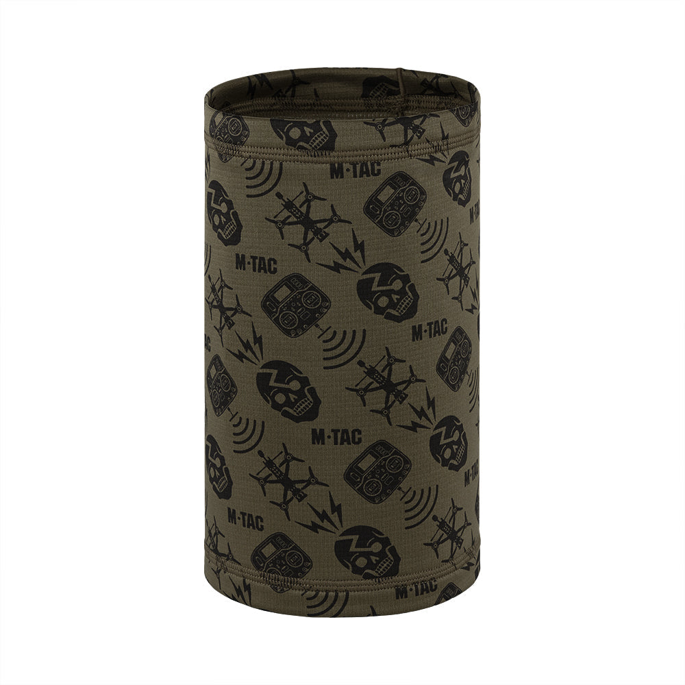 M-Tac Drone Pattern mikroflīsa tuneļšalle – Olive – sānskats