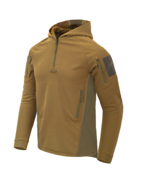 RANGE Hoodie - TopCool -coyote/Adaptive green