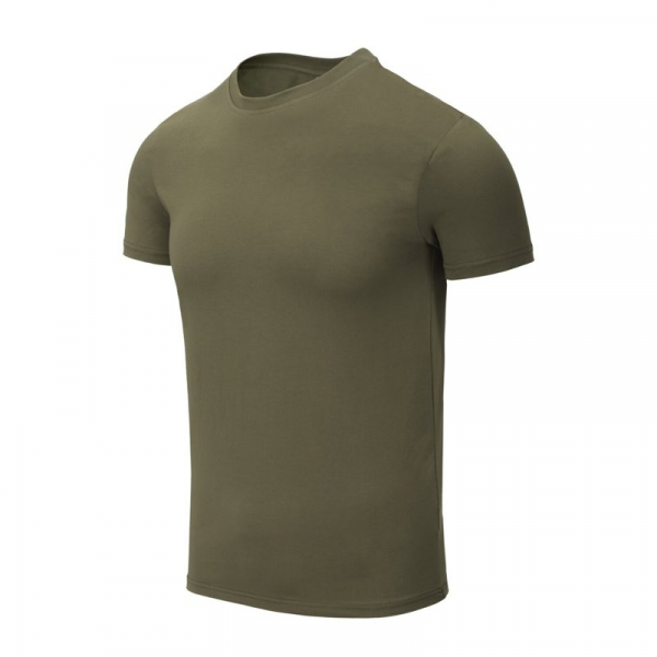 T-krekls - Organic Cotton T-Shirt SLIM - Olive Green