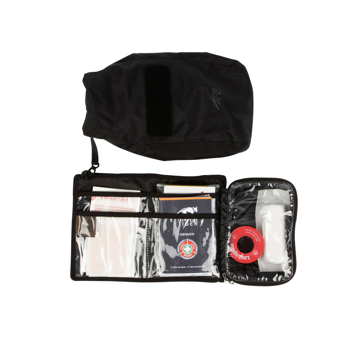 Pirmās palīdzības komplekts Tasmanian Tiger First Aid Basic WP Black — detaļas