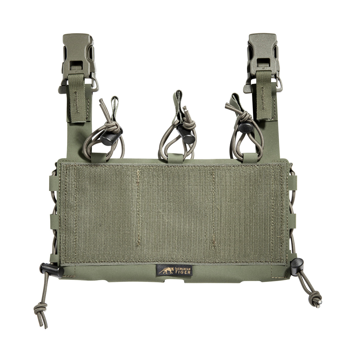 Priekšējais panelis Tasmanian Tiger Carrier Mag Panel anfibia Olive — detaļas