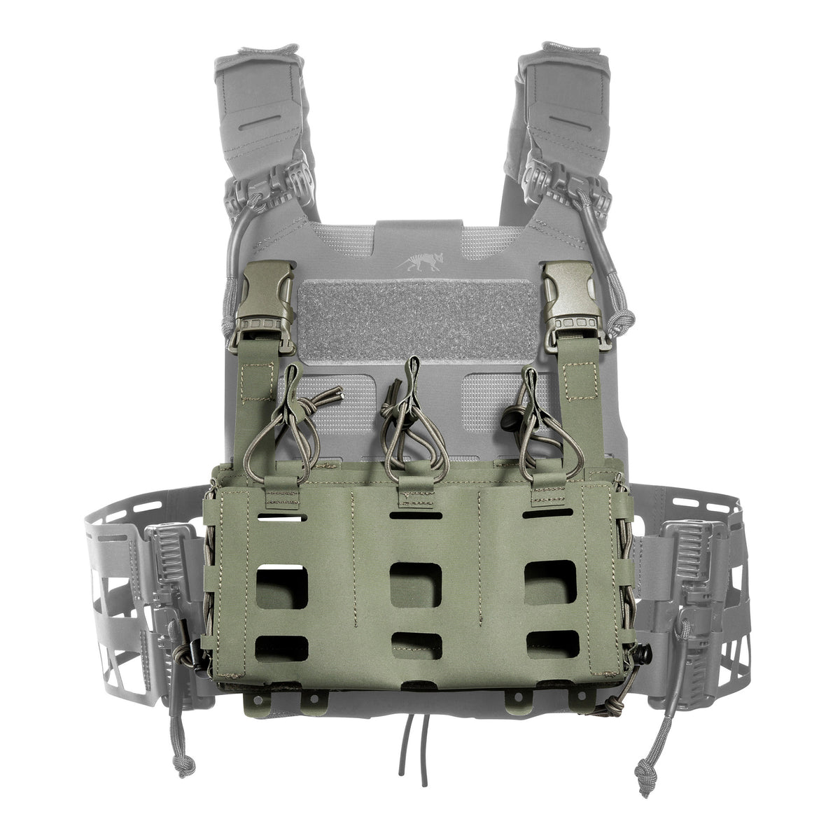 Priekšējais panelis Tasmanian Tiger Carrier Mag Panel anfibia Olive — detaļas