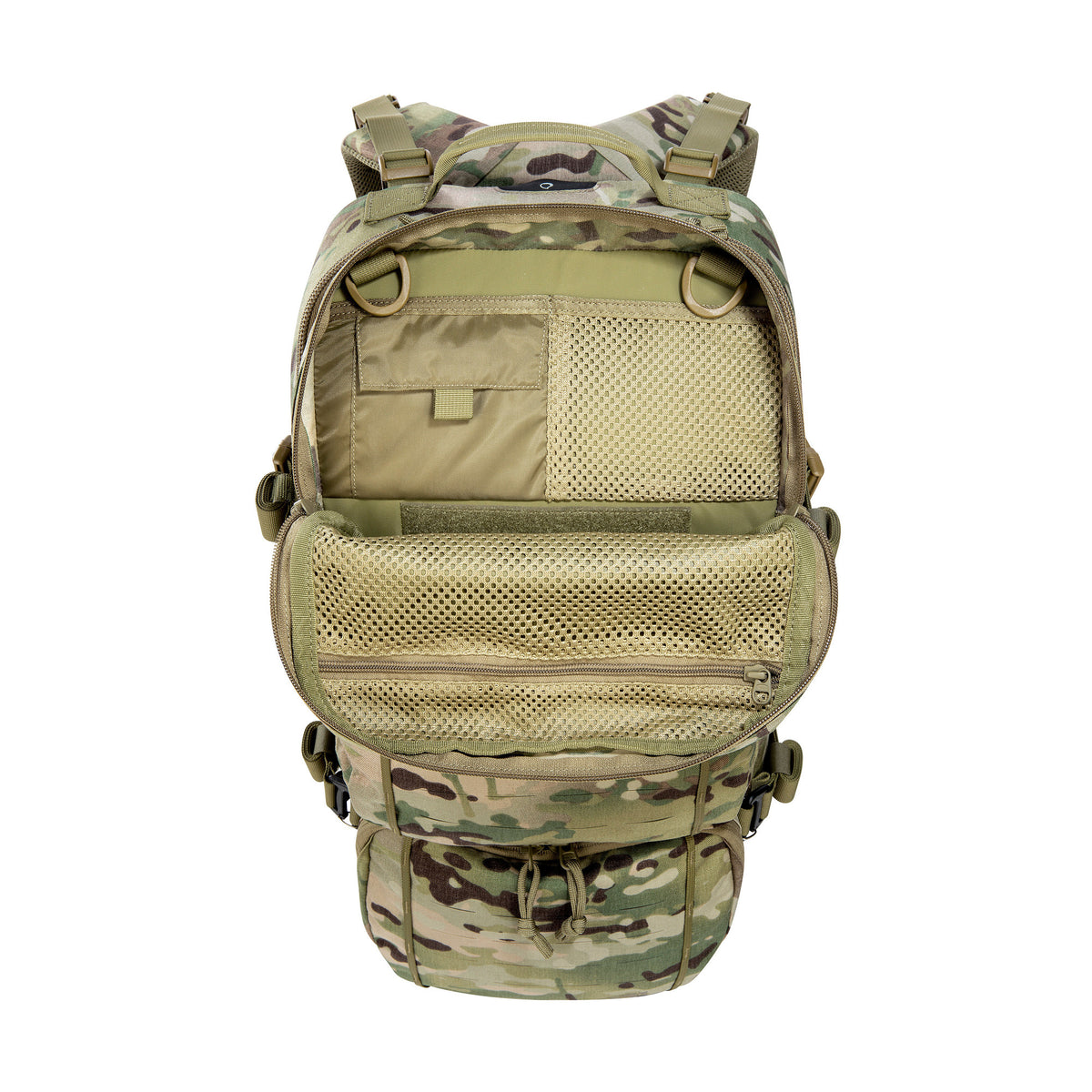 Mugursoma Tasmanian Tiger Modular Combat Pack 24 SL MC Multicam — detaļas