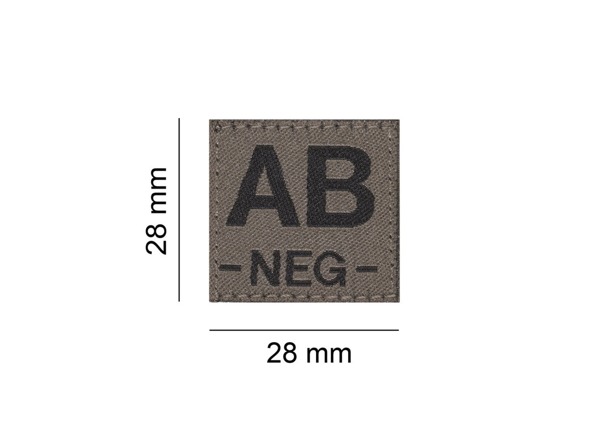 AB Neg Bloodgroup Patch RAL7013 (Clawgear)