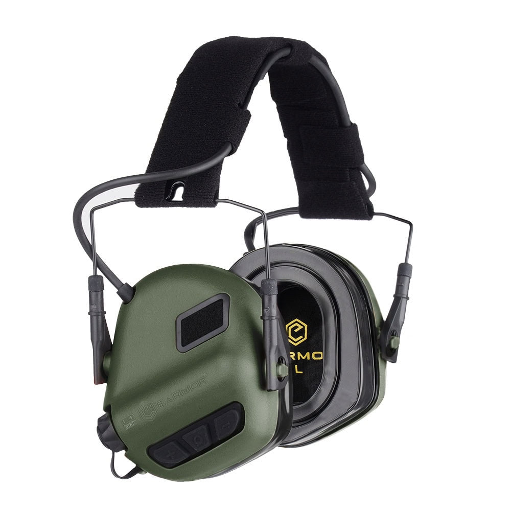 EARMOR M31 PLUS aktīvās dzirdes aizsardzības austiņas – Foliage Green