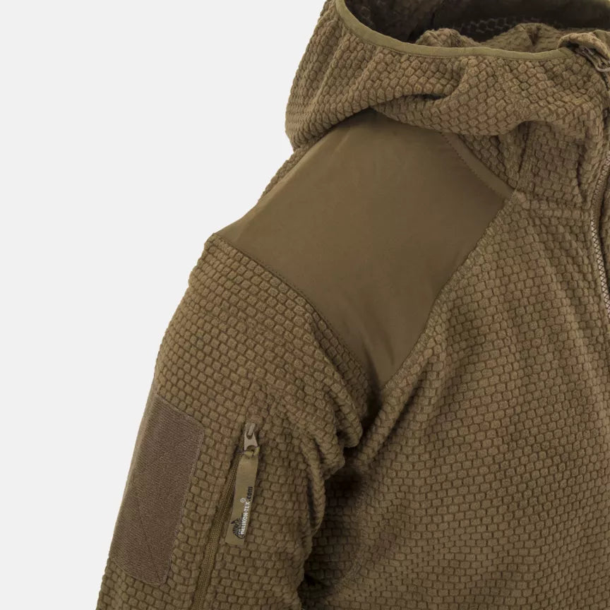 Flīsa jaka Helikon-Tex Alpha Hoodie Fleece – Olive Green – attēls 7
