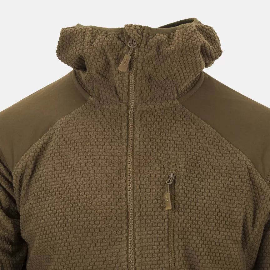 Flīsa jaka Helikon-Tex Alpha Hoodie Fleece – Olive Green – attēls 10