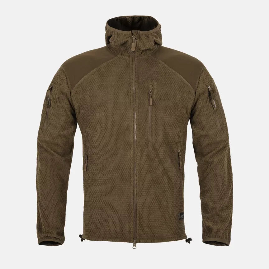 Flīsa jaka Helikon-Tex Alpha Hoodie Fleece – Olive Green – attēls 2