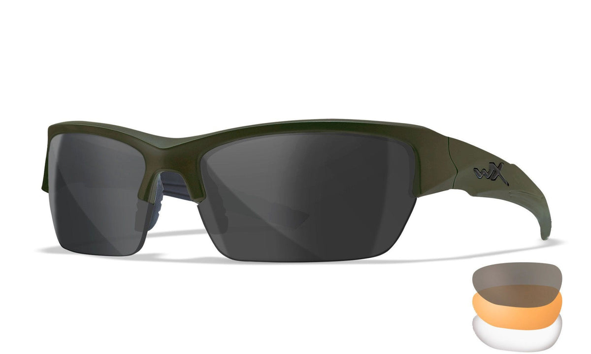 Brilles WileyX VALOR 2.5 Clear/Grey/Light Rust OD Green Frame