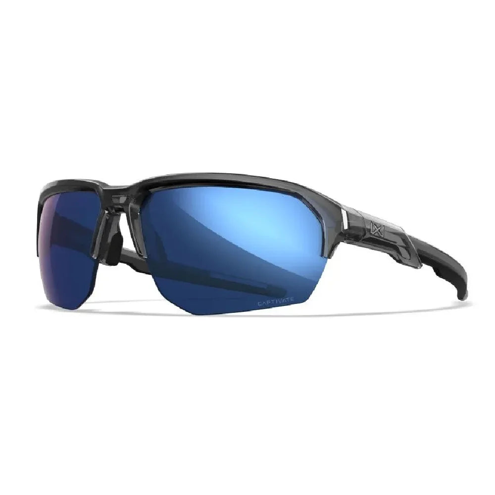 Brilles WileyX JAKL Captivate Polarized Black Mirror Matte Black Frame