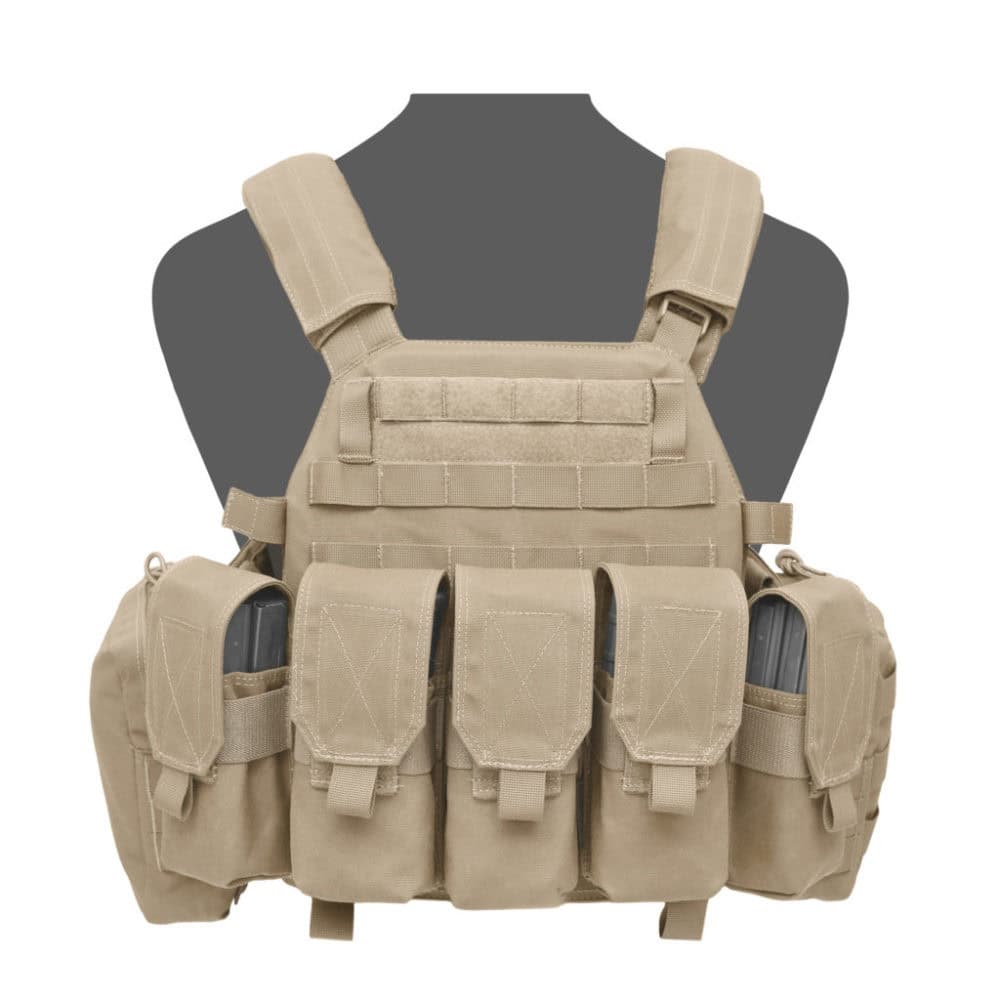 Uzkabes komplekts - DCS Base with 5 Covered 5.56mm M4 Mags, 2 Utility Size Large Coyote Tan