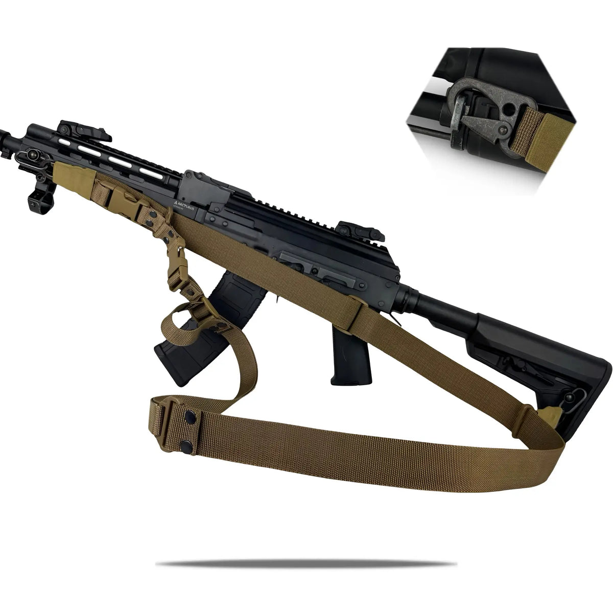 Trīs punktu Ieroča Siksna RAGNAROK Hel Sling Gen II QD Coyote