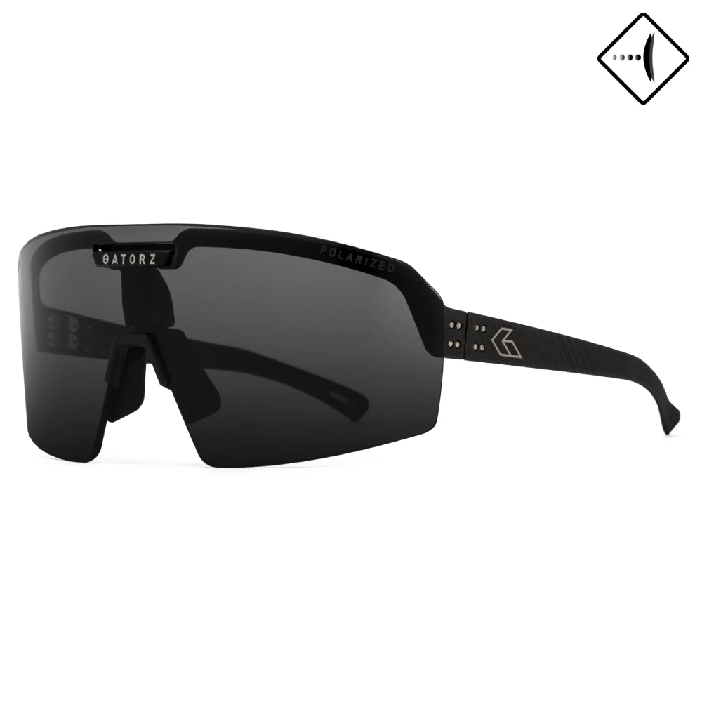 GATORZ Havok Black Cerakote W/Engraved Logo – ANSI Z87+ Smoke Polarized