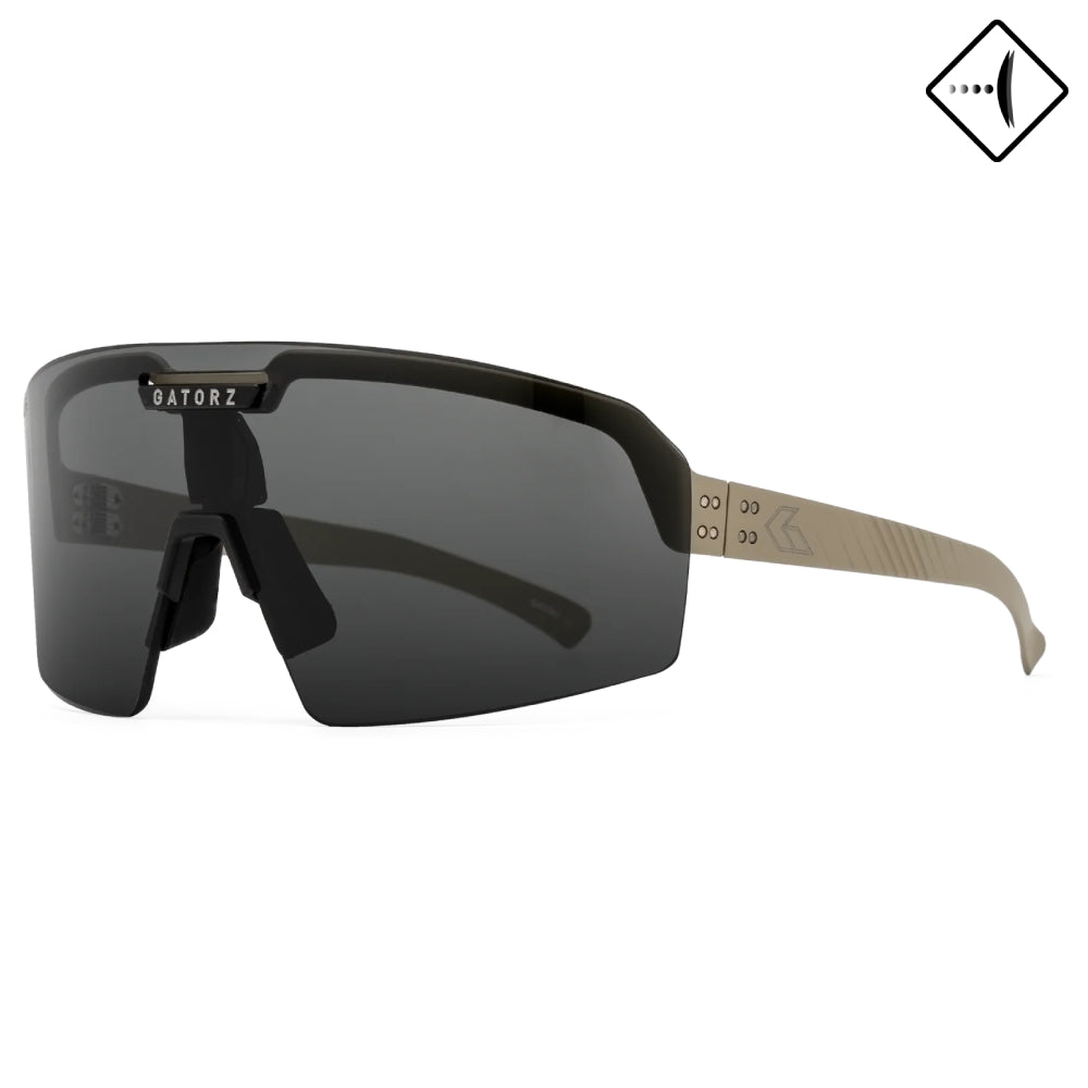 GATORZ Havok Desert Cerakote W/Engraved Logo – ANSI Z87+ Smoke Polarized