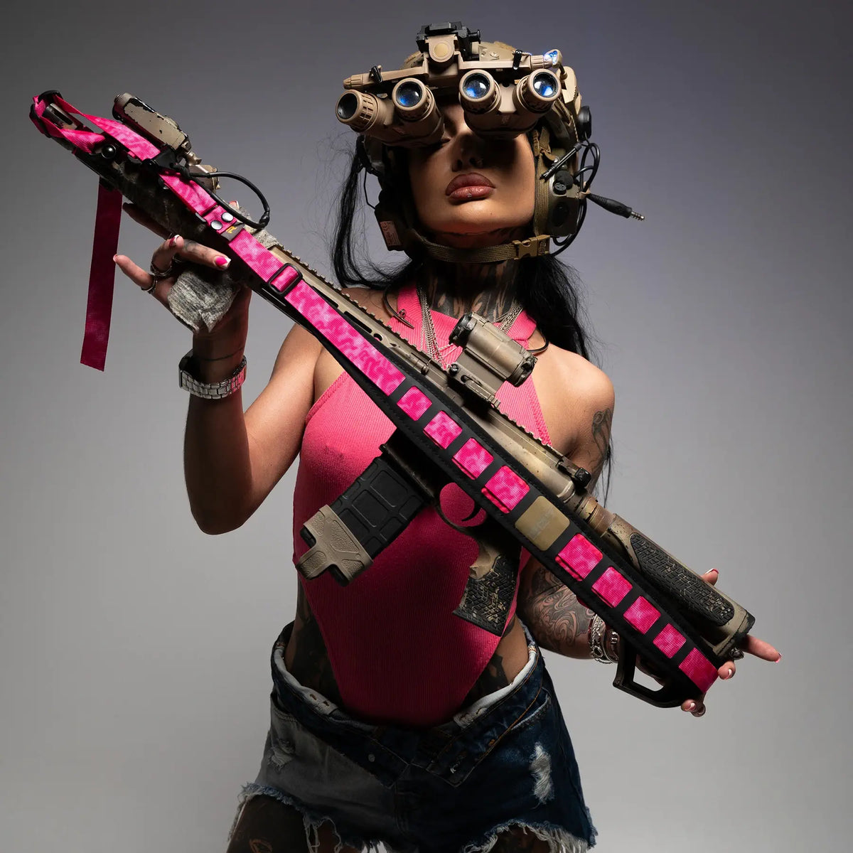 RAGNAROK PINK FURY Viena/Divu punktu ieroča siksna Limited Edition — attēls 2