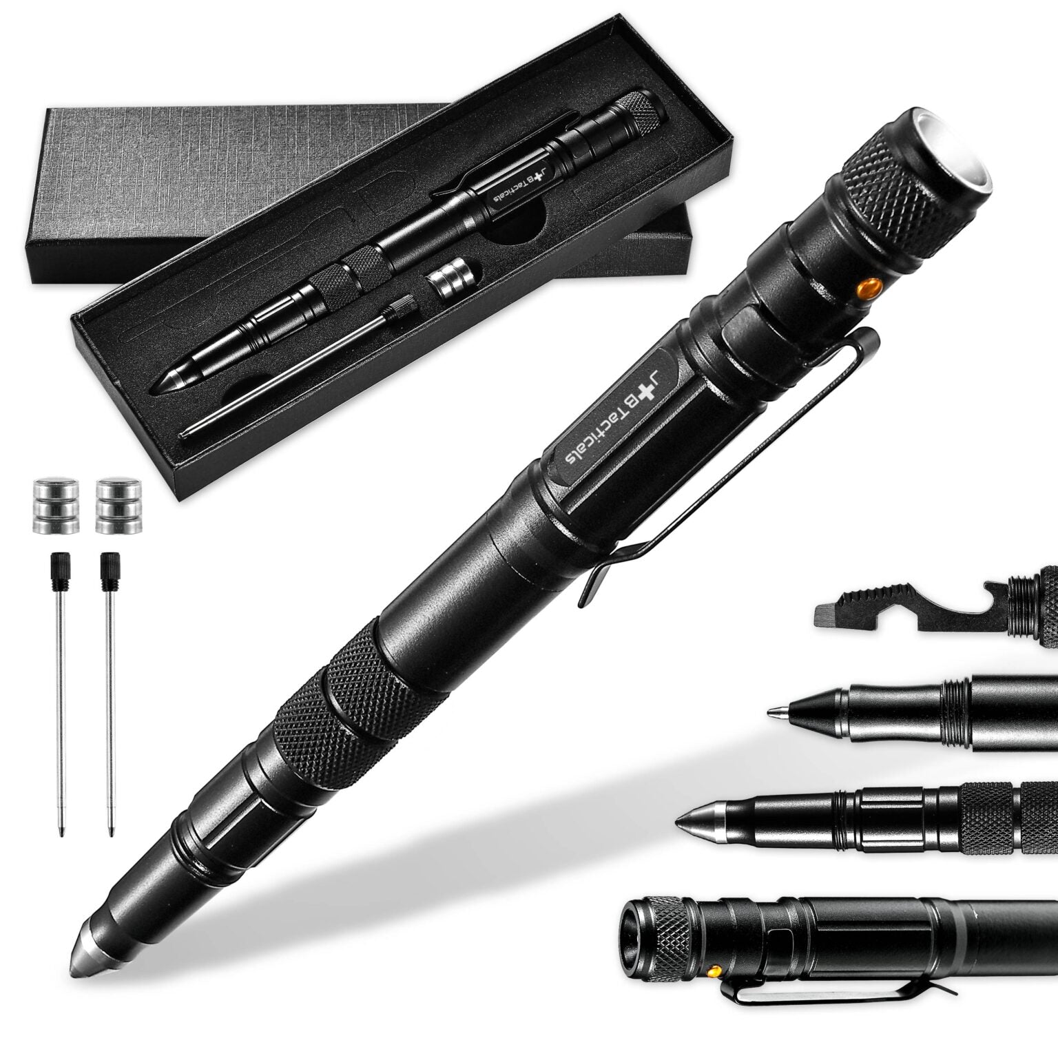JB Tacticals Taktiskā pildspalva JB-02 - Black