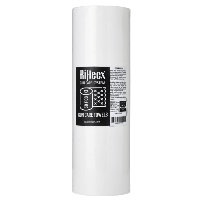 Apkopes drānas RifleCX Gun Care Towels, 50 gab.