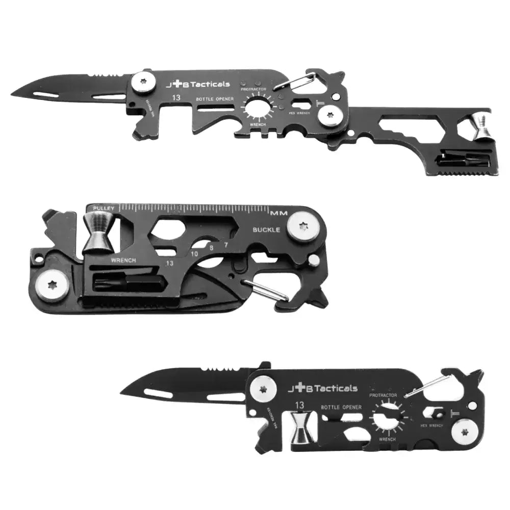 JB Tacticals Multitool EDC 25in1 JB-18 – a tool card in the form of a rifle