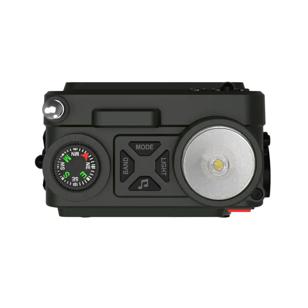 JB Tacticals 72h somas Radio R12 ar batareju, power bank, dinamo, USB, LED gaismu un SOS pogu