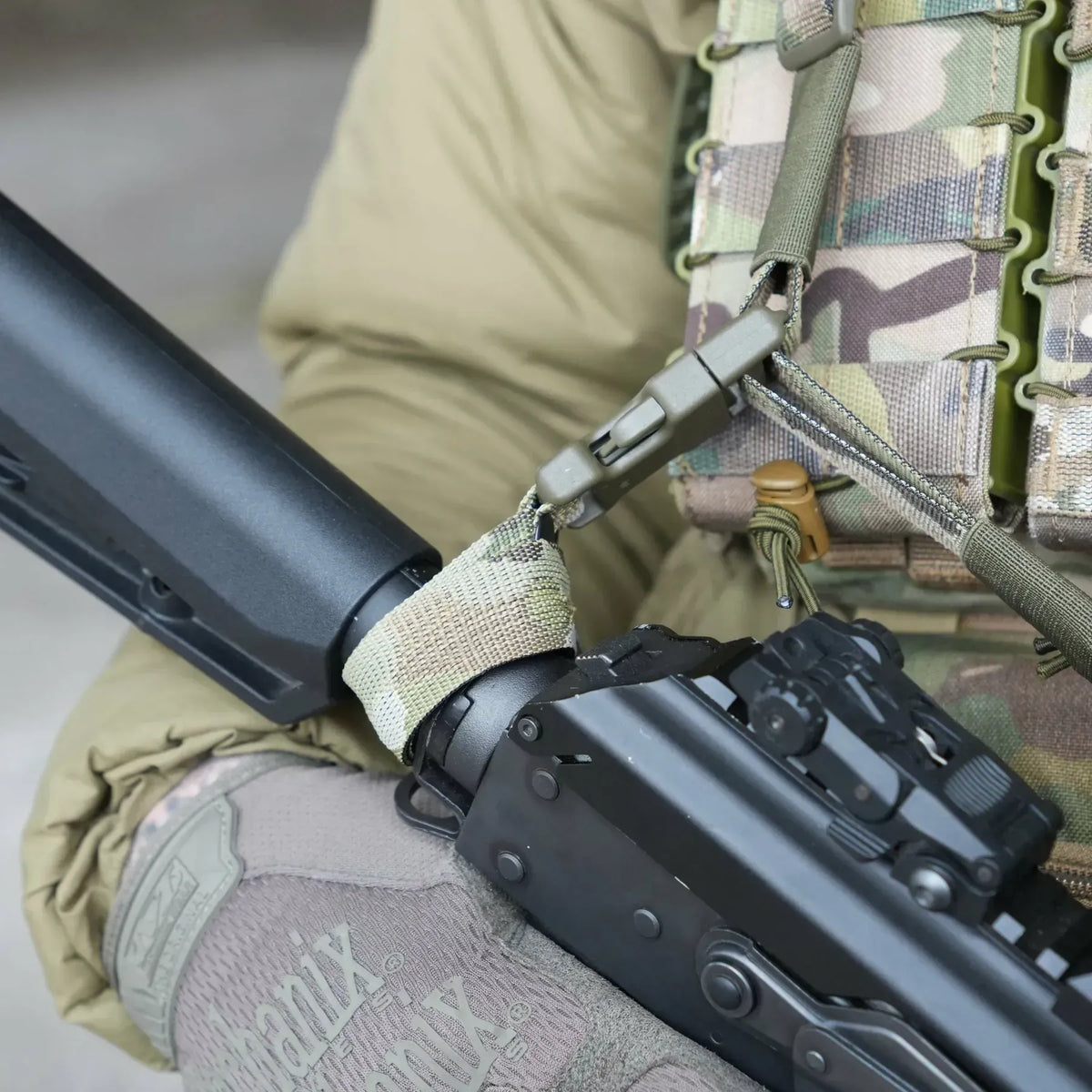 Trīs Punktu Polsterēta Ieroča Siksna RAGNAROK Kraken QD Gen II Multicam — attēls 7