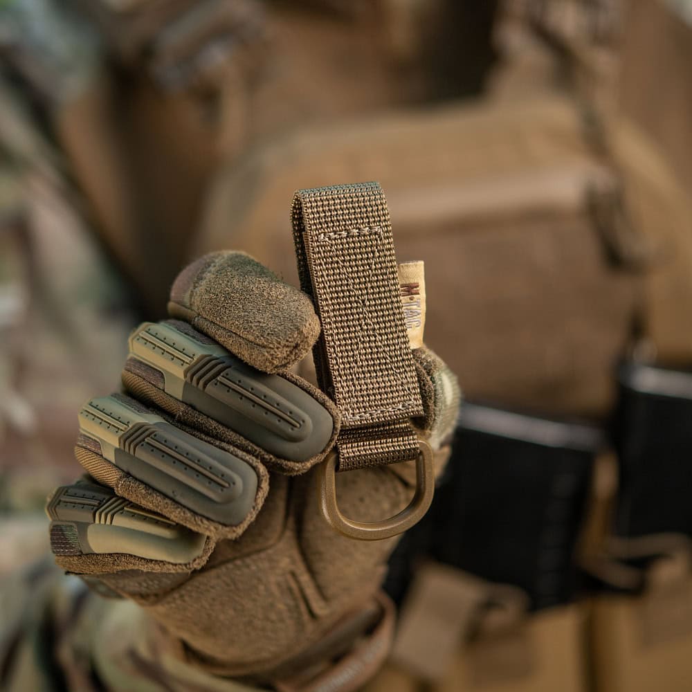 M-Tac fastening with D-ring, Coyote