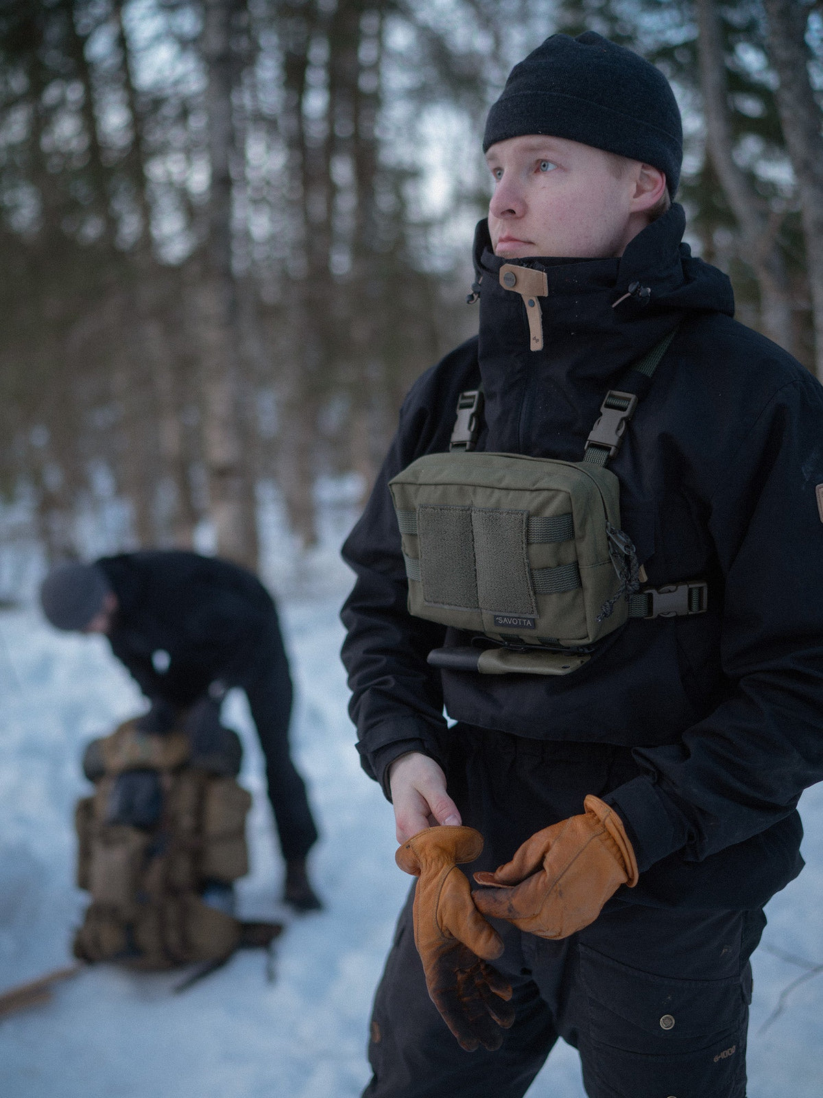 Krūšu soma SAVOTTA Rintamus Chest Pack Green – attēls 5
