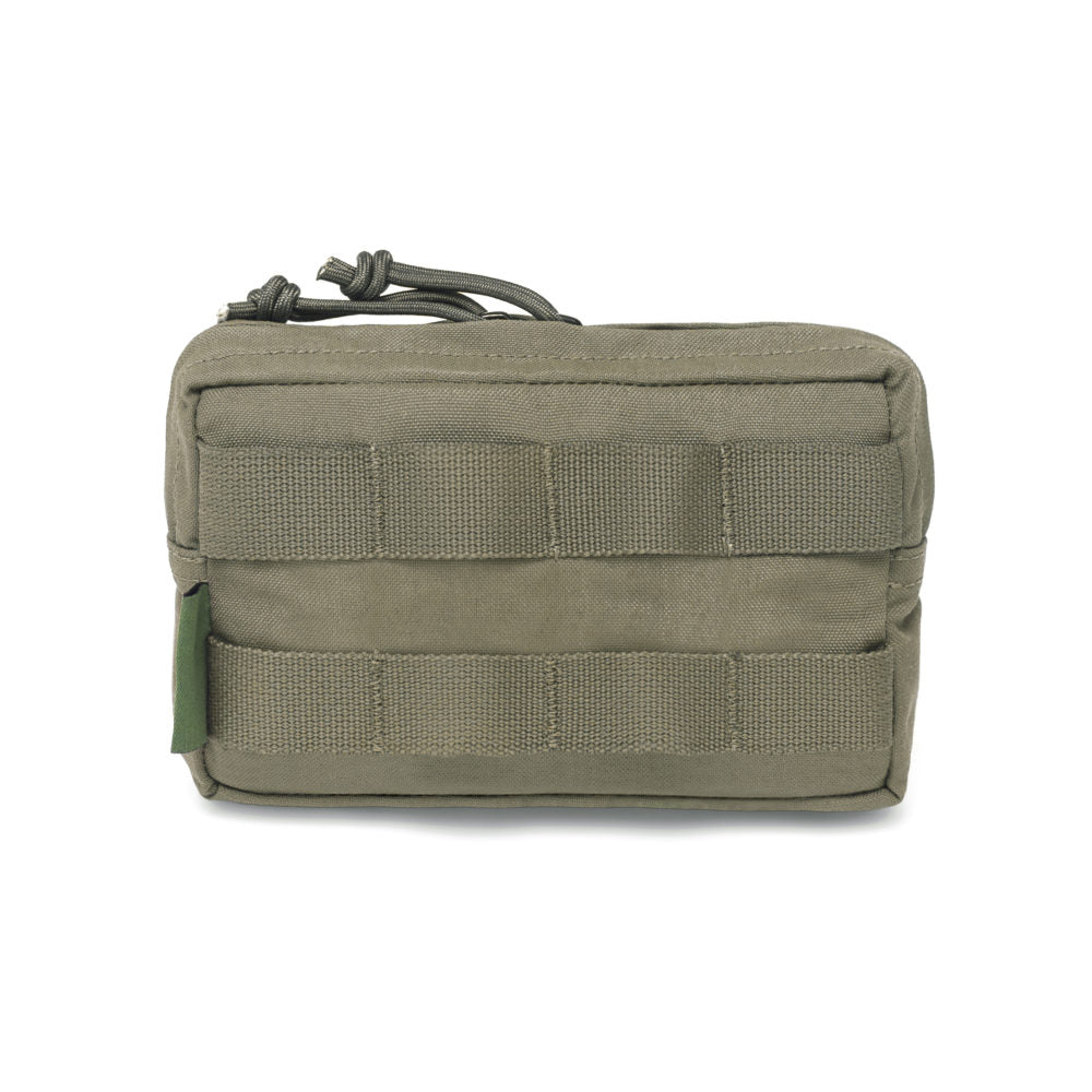 Somiņa WAS Small Horizontal MOLLE Pouch Zipped Ranger Green