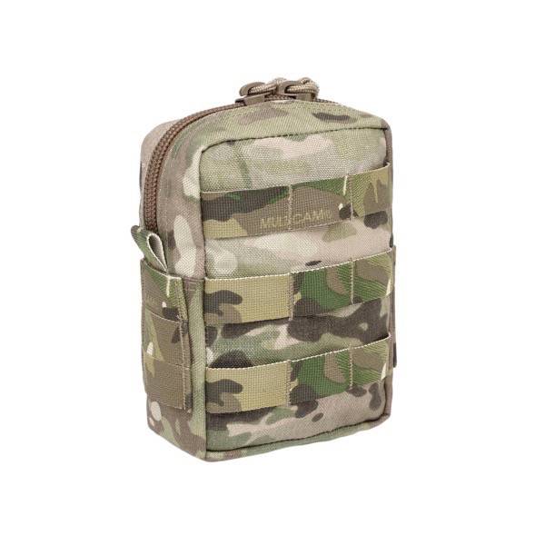 Somiņa WAS Small MOLLE Utility Pouch Zipped MultiCam