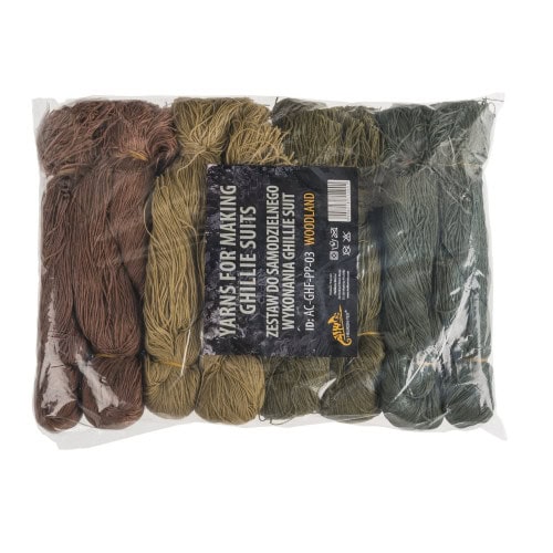Snaipera Tērpa Diegu Komplekts HELIKON-TEX Ghillie Fibers Yarns Woodland