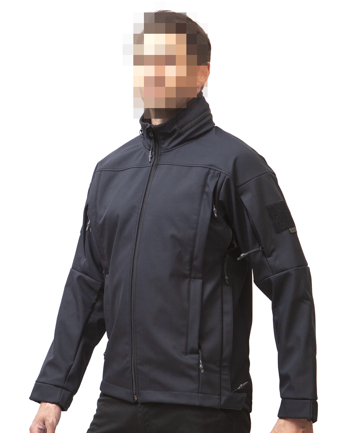 "Soft power" softshell jaka, Black, M — Suited Systems – ražotāja attēls 1