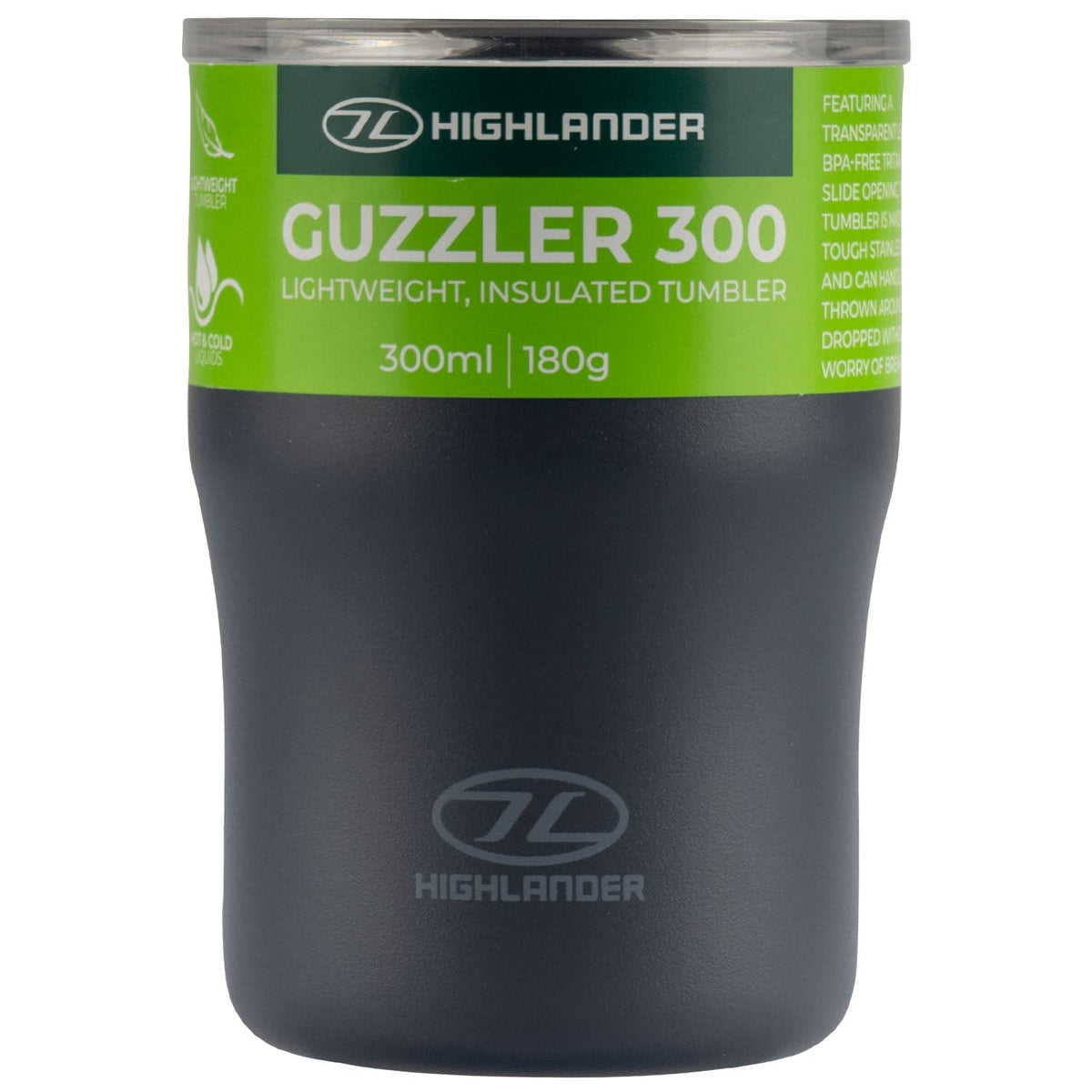 Highlander Guzzler 300 vakuuma termokrūze – Charcoal