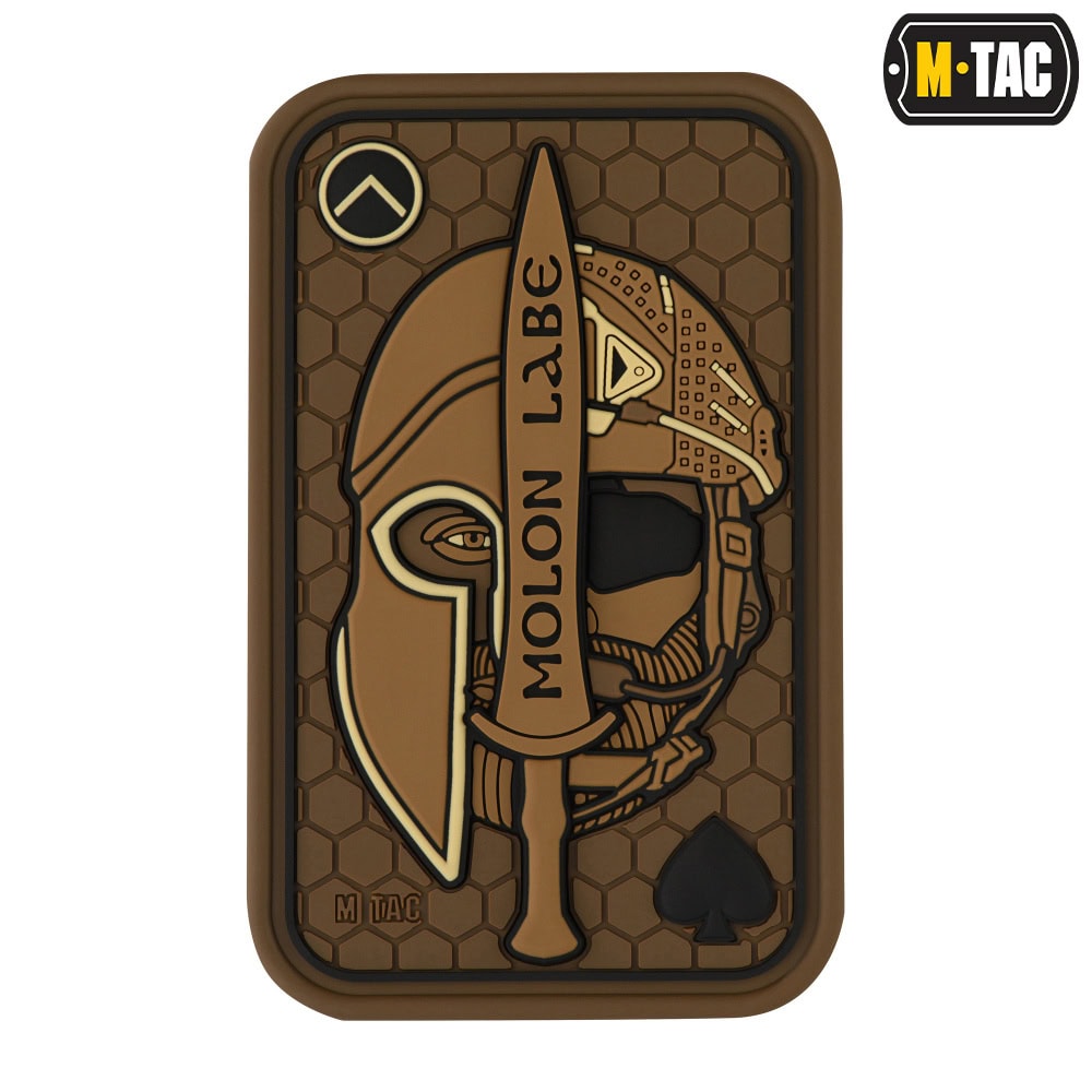 Uzšuve - M-Tac patch Molon Labe Ace 3D PVC coyote