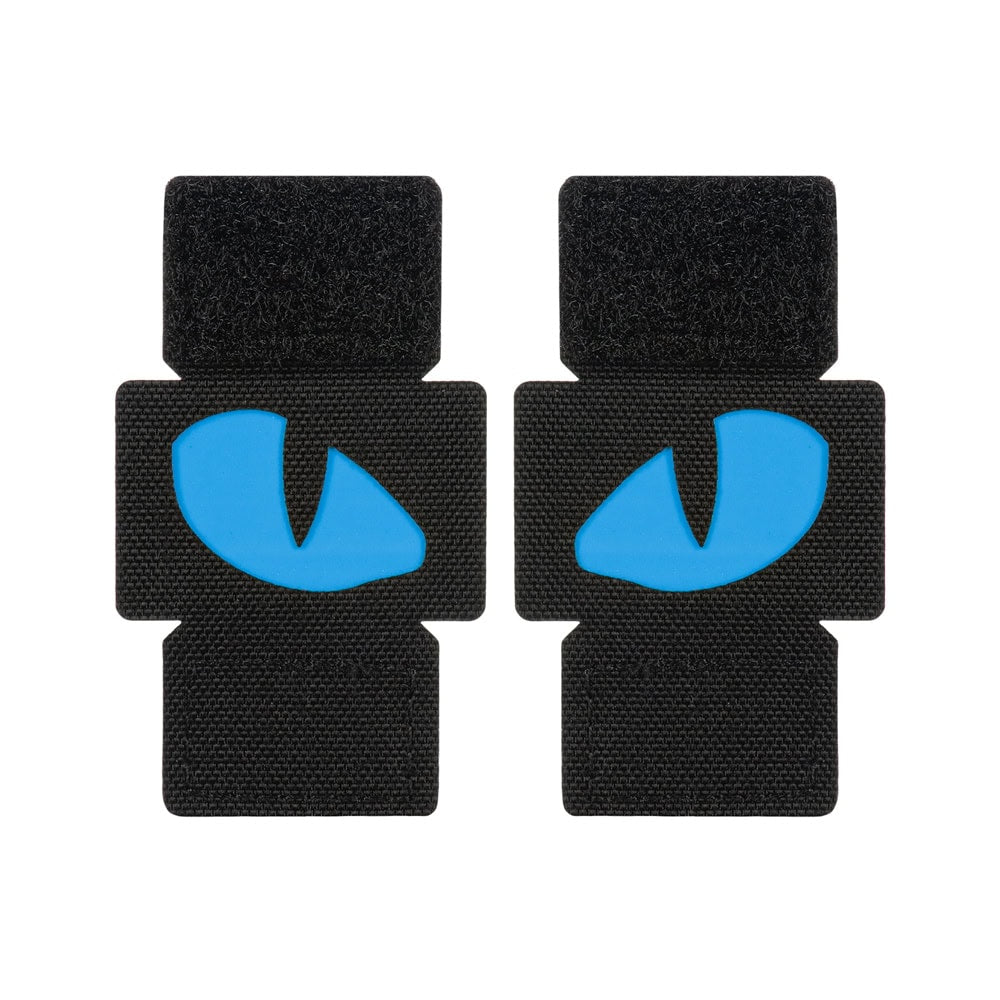 Uzšuve - M-Tac patch Tiger Eyes Laser Cut (couple) Black/blue