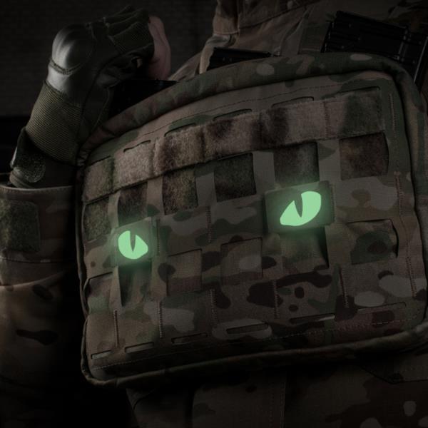 Uzšuves - M-Tac patch Tiger Eyes Laser Cut Multicam (pāris)