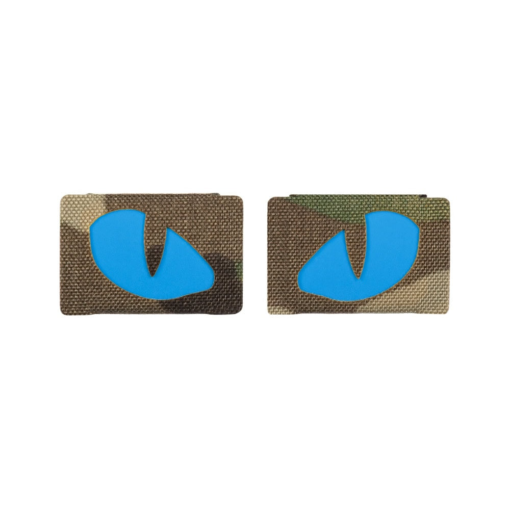 Uzšuves - M-Tac patch Tiger Eyes Laser Cut (couple) Multicam/Blue