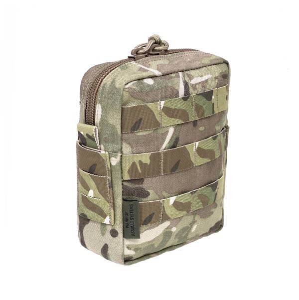 Somiņa WAS Medium MOLLE Utility Pouch Zipped MultiCam