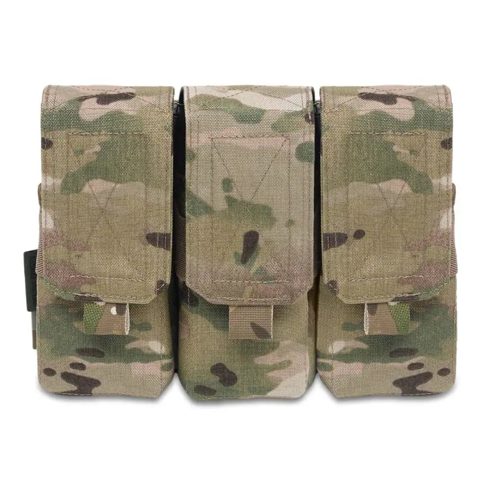 Aptversoma WAS Triple M4 5.56mm Mag Pouch/Non Slip Retention 6 Mags Multicam